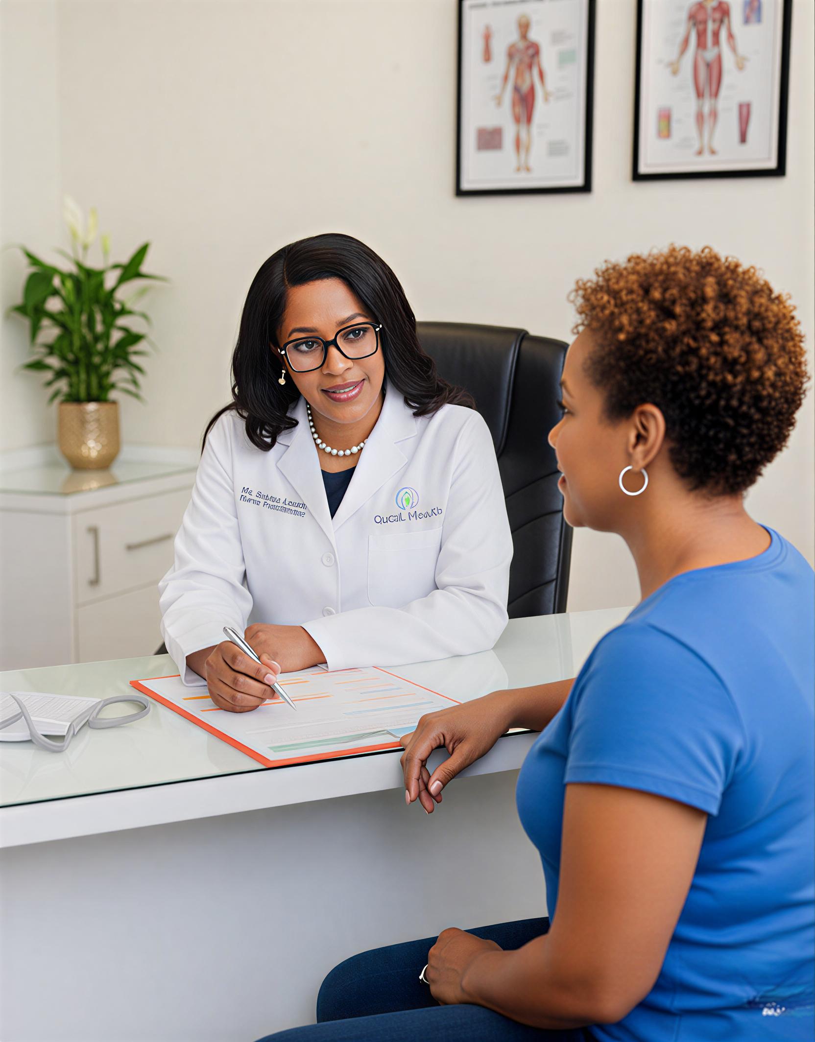 Doctor consulting with patient